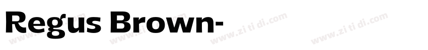 Regus Brown字体转换